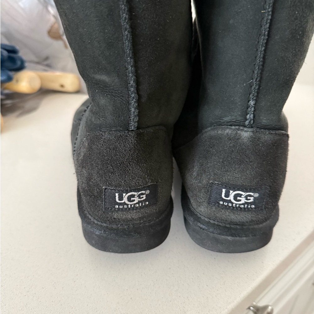 UGG Charcoal Suede Boots